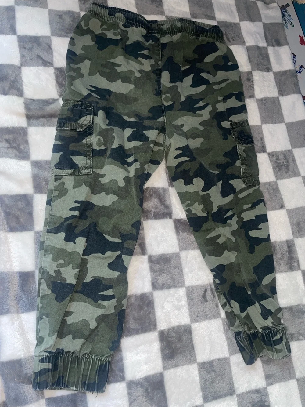 Kids Camo & Corduroy Bottoms - 4-Pack (Black, Green, Brown) size 4-4T